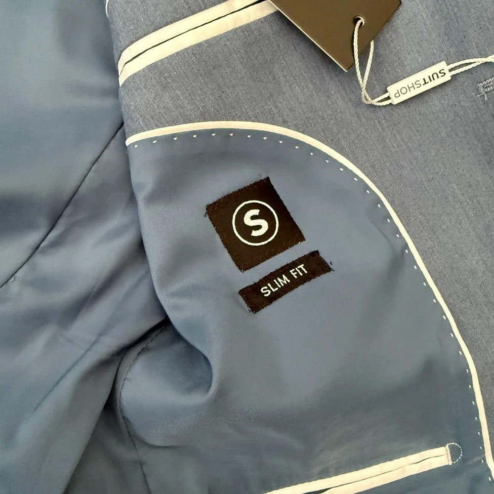 SuitShop‎ Mens Jacket Sz 38 R Slim Fit Blazer NWT